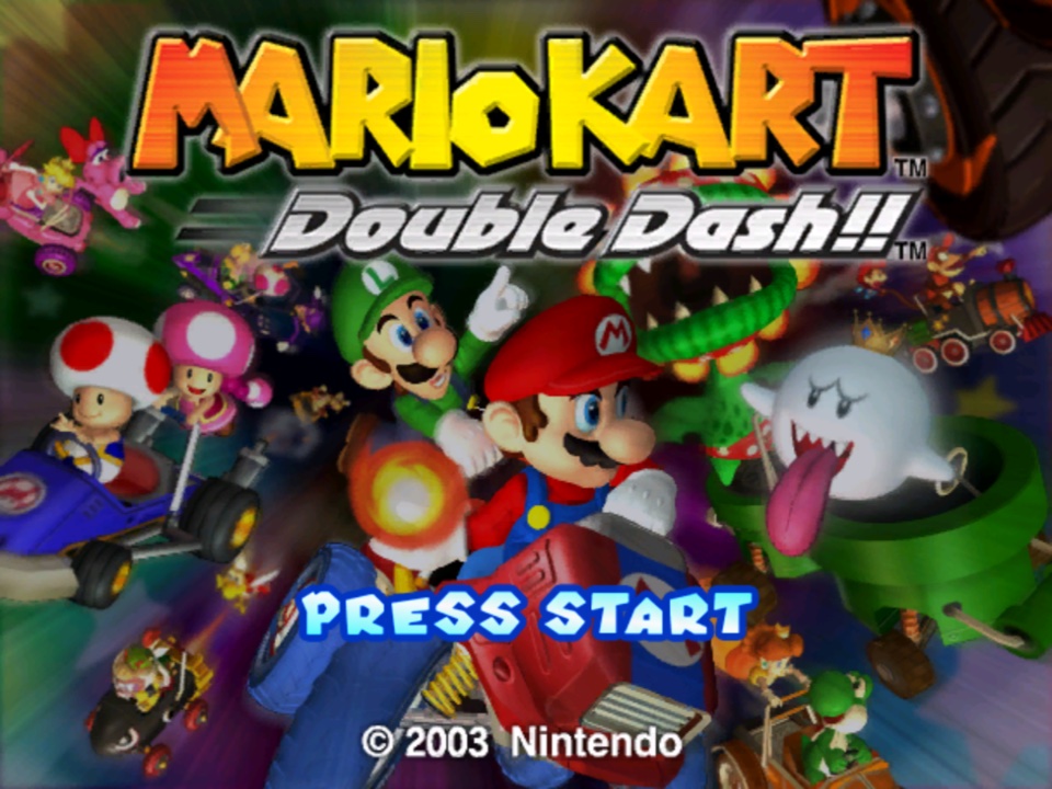 Mario Kart: Double Dash title screen (2003)